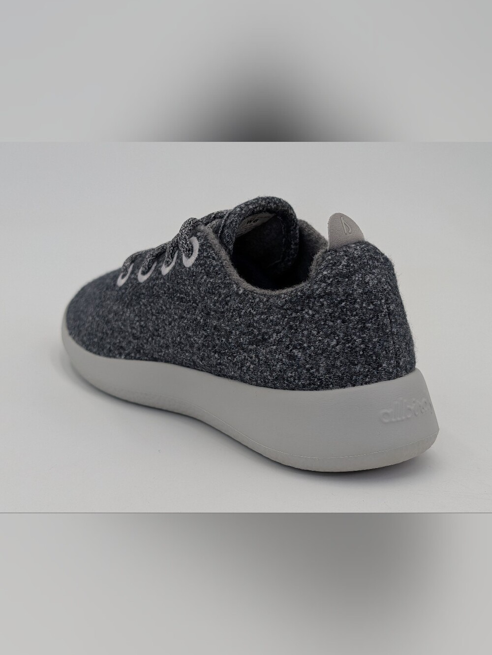 allbirds Sz 8 Women's Heather Gray Merino Wool Lace-Up Cushioned Insole Sneakers - Picture 8 of 17